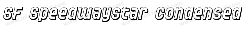 SF Speedwaystar Condensed Oblique字体转换